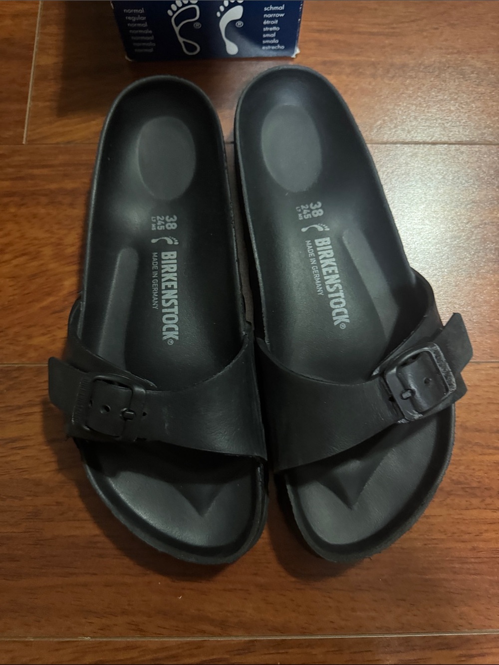 Birkenstock Black Madrid Single-Buckle EVA Slides